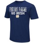Men's Campus Heritage Notre Dame Fighting Irish Camo Wordmark Tee, Size: Xl, Dark Blue