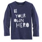 Boys 4-10 Jumping Beans&reg; Be Your Own Hero Space Long Sleeve Graphic Tee, Size: 5, Blue Other