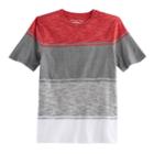 Boys 8-20 Urban Pipeline Striped Colorblock Tee, Size: Medium, Red