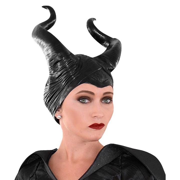 Disney's Maleficent Adult Vinyl Horns Deluxe Costume Headpiece, Women's, Black