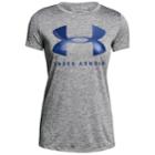 Women's Under Armour Tech Crewneck Twist Graphic Tee, Size: Xl, Silver