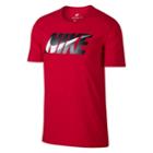Men's Nike Swoosh Block Tee, Size: Small, Dark Pink