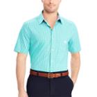 Big & Tall Chaps Classic-fit Checked Easy-care Woven Button-down Shirt, Men's, Size: L Tall, Green