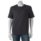 Men's Croft & Barrow&reg; True Comfort Henley, Size: Large, Dark Grey