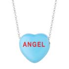 Sweethearts Silver Tone Heart Pendant, Women's, Size: 16, Multicolor