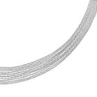Sterling Silver Multistrand Bracelet, Women's, Size: 7.25, Grey