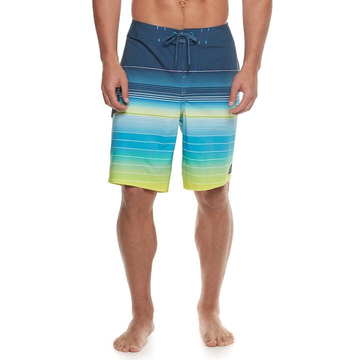 Men's Trinity Collective Koformance Striped Stretch Board Shorts, Size: 34, Blue