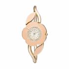 Studio Time Women's Crystal Enameled Floral Bangle Watch, Size: Medium, Pink