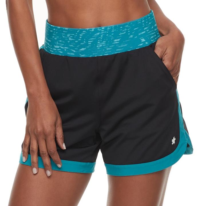Women's Tek Gear&reg; Mixed Media Shorts, Size: Large, Oxford