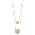 Long Multi Strand Pendant Necklace, Women's, Gold