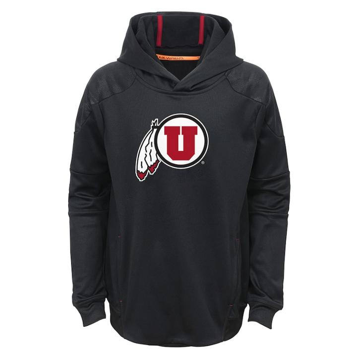 Boys 8-20 Utah Utes Mach Hoodie, Size: M 10-12, Black