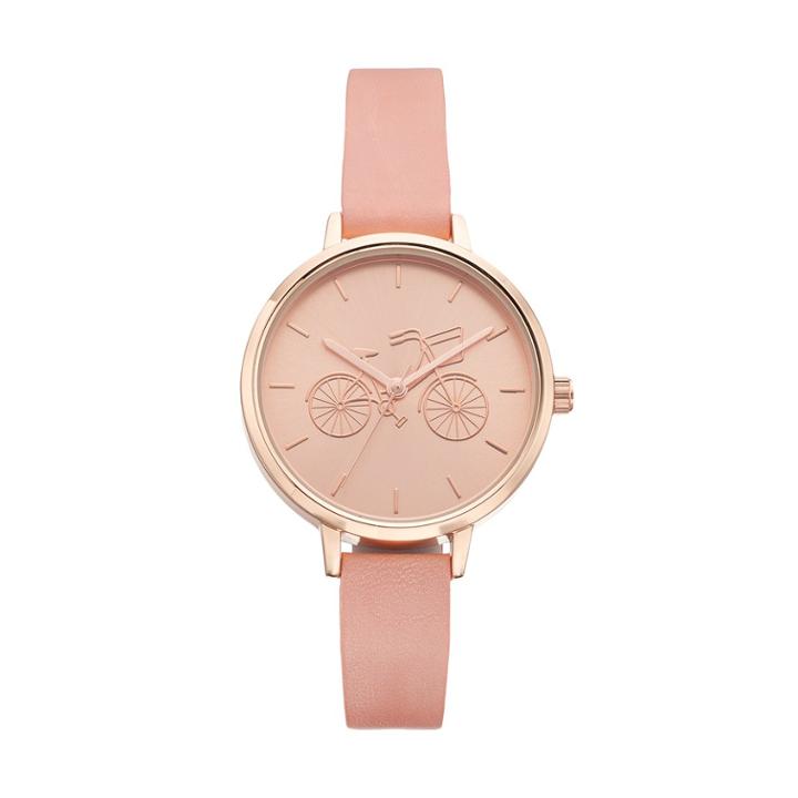 Women's Bicycle Watch, Size: Medium, Pink