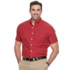 Big & Tall Van Heusen Classic-fit Wrinkle-free Button-down Shirt, Men's, Size: 3xl Tall, Dark Red
