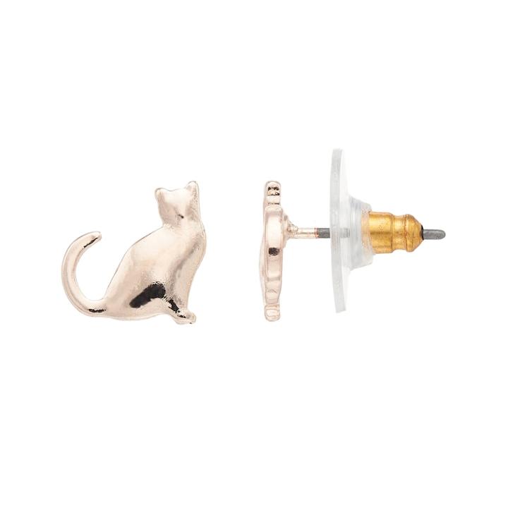 Lc Lauren Conrad Cat Stud Nickel Free Earrings, Women's, Light Pink