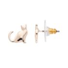 Lc Lauren Conrad Cat Stud Nickel Free Earrings, Women's, Light Pink