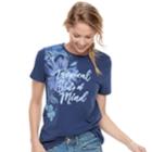 Women's Sonoma Goods For Life&trade; Graphic Crewneck Tee, Size: Small, Blue (navy)