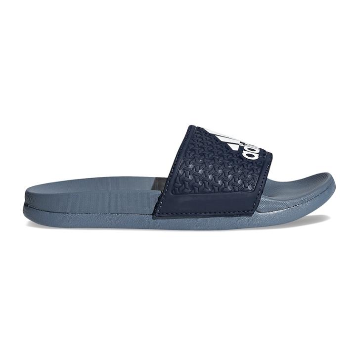 Adidas Adilette Cloudfoam Plus Kids' Slide Sandals, Boy's, Size: 12, Blue (navy)