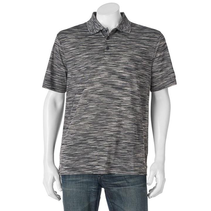 Men's Haggar&reg; Classic-fit In Motion Performance Polo, Size: Large, Black