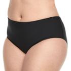 Plus Size N Solid Midrise Scoop Bottoms, Women's, Size: 2xl, Black