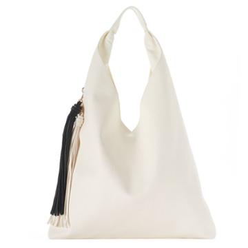 Yoki Side Tassel Shoulder Bag, Women's, White