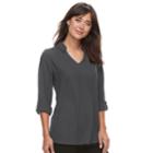 Women's Apt. 9&reg; High-low Hem Popover Tunic, Size: Xl, Dark Grey