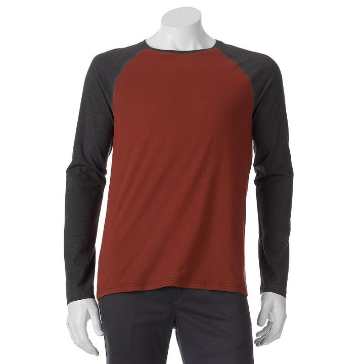 Big & Tall Urban Pipeline&reg; Ultimate Raglan Tee, Men's, Size: L Tall, Dark Red