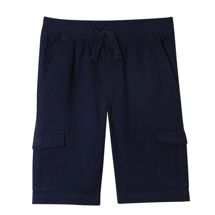 Husky Boys 4-20 Chaps Riley Stretch Cargo Shorts, Size: 12 Husky, Blue (navy)