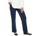 Women's Dana Buchman Everyday Casual Pull-on Terry Pants, Size: Xl, Blue (navy)