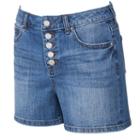 Women's Jennifer Lopez High-rise Jean Shorts, Size: 8, Med Blue