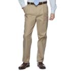 Men's Croft & Barrow&reg; Classic-fit Easy-care Stretch Pleated Pants, Size: 38x36, Dark Beige
