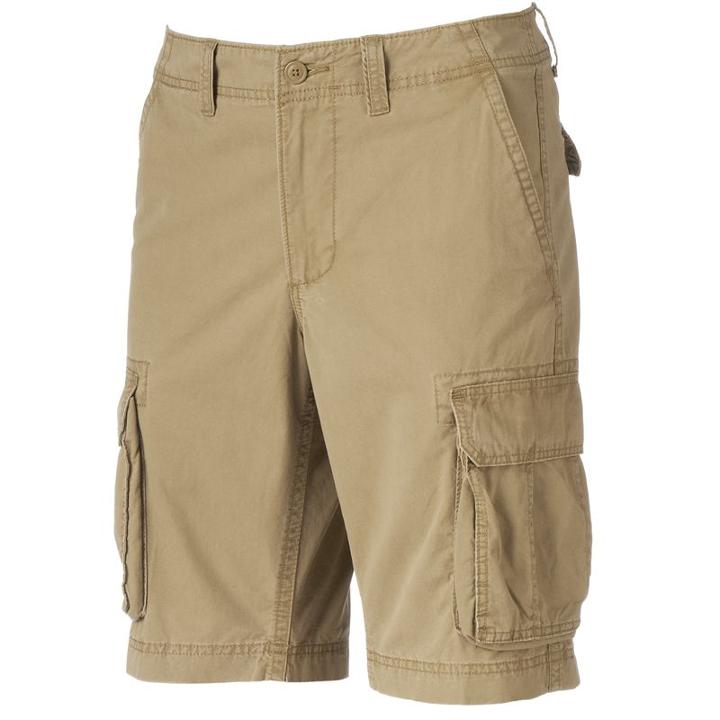 Men's Sonoma Goods For Life&trade; Twill Cargo Shorts, Size: 40, Red/coppr (rust/coppr)