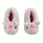 Girls 4-16 Unicorn Faux-fur Moccasin Slippers, Size: 10/11, White Oth
