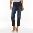 Women's Gloria Vanderbilt Bridget Straight-leg Ankle Jeans, Size: 8 - Regular, Med Blue