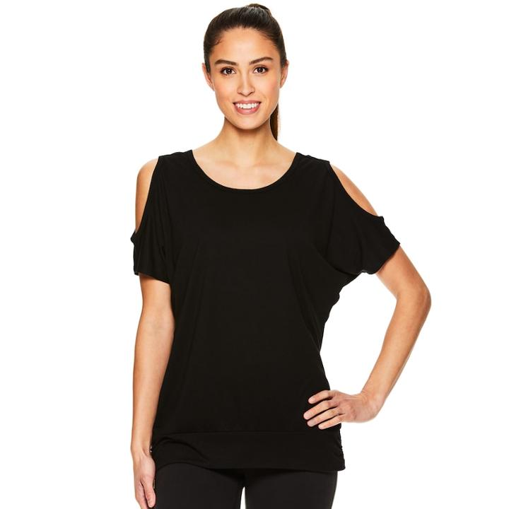 Women's Gaiam Brodie Yoga Tee, Size: Xs, Oxford
