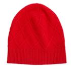 Apt. 9&reg; Cashmere Cross-stitch Beanie, Women's, Med Red