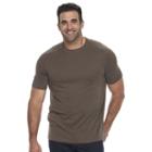 Big & Tall Croft & Barrow&reg; Classic-fit Slubbed Outdoor Performance Crewneck Tee, Men's, Size: Xl Tall, Brown