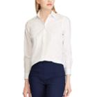 Petite Chaps Non-iron Button Down Shirt, Women's, Size: L Petite, White