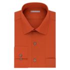 Men's Van Heusen Flex Collar Athletic-fit Dress Shirt, Size: 15.5-32/33, Drk Orange