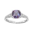 Sterling Silver Lab-created Alexandrite & White Sapphire Ring, Women's, Size: 7, Blue