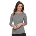 Women's Dana Buchman Half-cowlneck Top, Size: Xxl, Grey