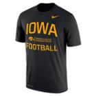 Men's Nike Iowa Hawkeyes Dri-fit Legend Lift Tee, Size: Medium, Black