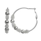 Croft & Barrow&reg; Bead Hoop Earrings, Women's, Multicolor