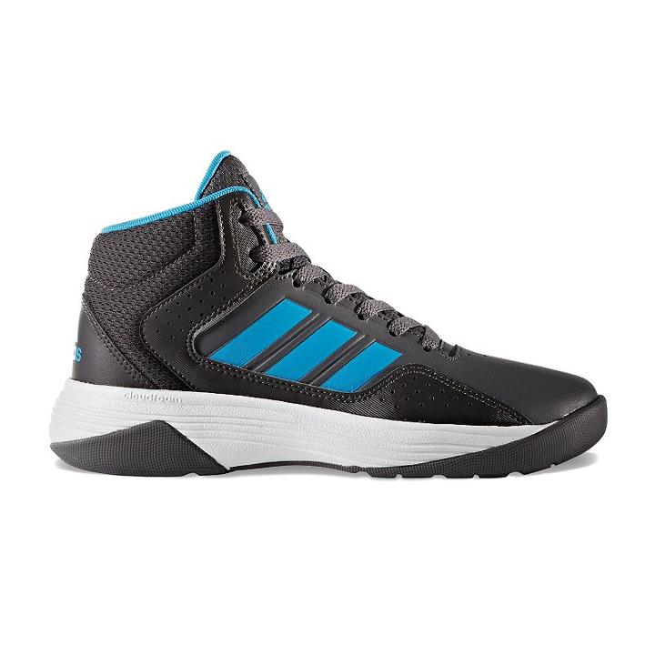 Adidas Cloudfoam Ilation Mid Kids' Basketball Shoes, Kids Unisex, Size: 4, Dark Grey