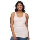 Juniors' Plus Size So&reg; Lace Tank, Teens, Size: 3xl, Light Pink