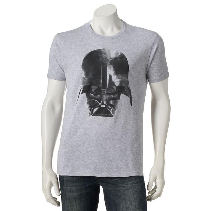 Men's Star Wars Washed Up Darth Vader Tee, Size: Small, Grey Other