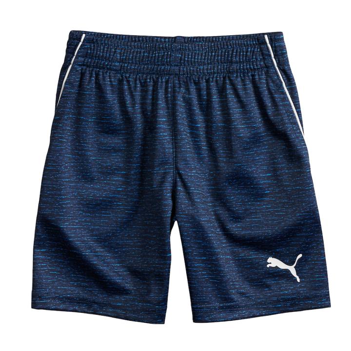 Boys 8-20 Puma Heathered Performance Shorts, Size: Xl, Blue