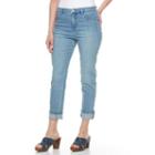 Women's Gloria Vanderbilt Amanda Cuffed Ankle Pants, Size: 6, Blue