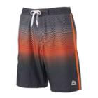 Men's Rbx Ombre Performance Swim Trunks, Size: Large, Grey
