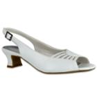 Easy Street Bliss Women's Slingback High Heels, Size: Medium (8), White