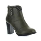 Seven7 Seville Women's High Heel Ankle Boots, Size: 6, Dark Green